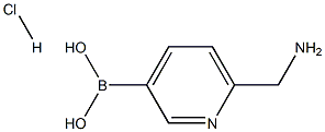 6-(aMinoMethyl)pyridin-3-ylboronic acid hydrochloride Struktur