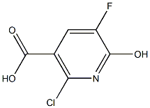 2-chloro-5-fluoro-6-hydroxynicotinic acid Structure