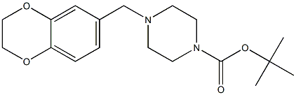 tert-butyl 4-((2,3-dihydrobenzo[b][1,4]dioxin-6-yl)Methyl)piperazine-1-carboxylate Structure