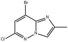 8-BroMo-6-chloro-2-MethyliMidazo[1,2-b]pyridazine Structure