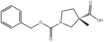 1-[(BENZYLOXY)CARBONYL]-3-METHYLPYRROLIDINE-3-CARBOXYLIC ACID Structure