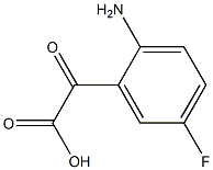 2-(2-AMINO-5-FLUOROPHENYL)-2-OXOACETIC ACID 化学構造式