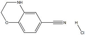3,4-二氢-2H-苯并[B] [1,4]恶嗪-6-腈基盐酸盐, 1314984-94-5, 结构式