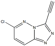 6-chloro-3-ethynyl-[1,2,4]triazolo[4,3-b]pyridazine 结构式