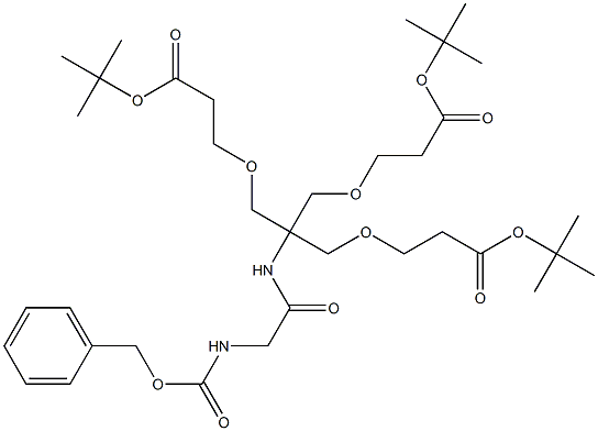 tert-butyl 8,8-bis((3-tert-butoxy-3-oxopropoxy)Methyl)-3,6-dioxo-1-phenyl-2,10-dioxa-4,7-diazatridecan-13-oate|