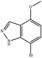 7-broMo-4-Methoxy-1H-indazole 化学構造式