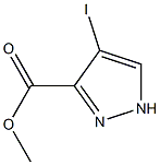 Methyl 4-iodo-1H-pyrazole-3-carboxylate,,结构式