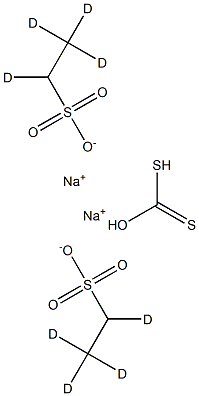 Di(sodiuM ethyl-2-sulfonate)-d8 Dithiocarbonate Structure
