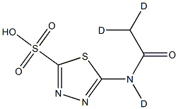 2-(AcetylaMino-d3)-5-sulfo-1,3,4-thiadiazole Structure