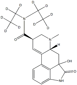 2-Oxo-3-hydroxy Lysergic Acid DiethylaMide-d10 Struktur