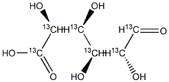 Glucuronic Acid-13C6 结构式