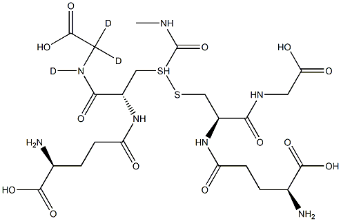 S-(N-MethylcarbaMoyl)glutathione-d3 Structure