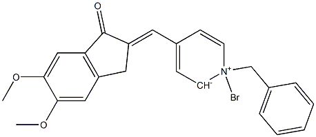 (E)-1-benzyl-1-broMo-4-((5,6-diMethoxy-1-oxo-1H-inden-2(3H)-ylidene)Methyl)-1,2-dihydropyridin-1-iuM-2-ide|