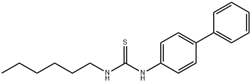 1-(biphenyl-4-yl)-3-hexylthiourea Structure