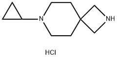 7-cyclopropyl-2,7-diazaspiro[3.5]nonane (dihydrochloride) Struktur