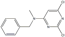 N-benzyl-2,6-dichloro-N-MethylpyriMidin-4-aMine Structure