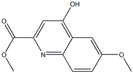 4-Hydroxy-6-Methoxy-quinoline-2-carboxylic acid Methyl ester Structure