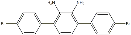 3,6-双(4-溴苯基)-1,2-二氨基苯,,结构式