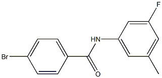 4-BroMo-N-(3-fluoro-5-Methylphenyl)benzaMide, 97% Struktur