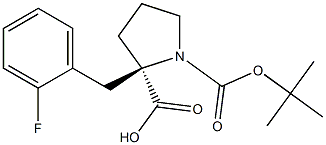 N-Boc-2-(2-fluorobenzyl)-L-proline, 95% 化学構造式