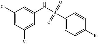 4-溴-N-(3,5-二氯苯基)苯磺酰胺, 349404-66-6, 结构式