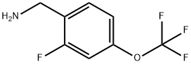 2-Fluoro-4-(trifluoroMethoxy)benzylaMine, 97% Structure