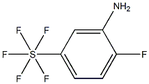 2-氟-5-(五氟硫代)苯胺,97%,,结构式