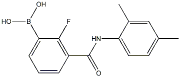 3-(2,4-DiMethylphenylcarbaMoyl)-2-fluorobenzeneboronic acid, 97%, 2096353-77-2, 结构式