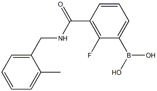 2-Fluoro-3-(2-MethylbenzylcarbaMoyl)benzeneboronic acid, 97% Structure