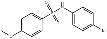 N-(4-BroMophenyl)-4-MethoxybenzenesulfonaMide, 97% 化学構造式