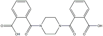 1,4-Bis(2-carboxybenzoyl)piperazine, 97% Struktur