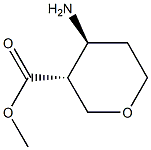 2H-Pyran-3-carboxylicacid,4-aMinotetrahydro-,Methylester,(3R,4S) Structure