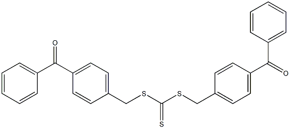 bis(4-benzoylbenzyl) carbonotrithioate 结构式