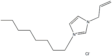 1-烯丙基-3-辛基咪唑氯盐, , 结构式