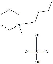 N-丁基-N-甲基哌啶硫酸氢盐,,结构式