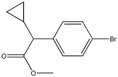 Methyl (4-broMophenyl)(cyclopropyl)acetate,,结构式