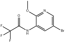 N-(5-broMo-2-Methoxypyridin-3-yl)-2,2,2-trifluoroacetaMide 结构式