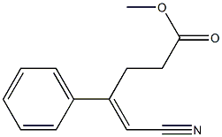 (E)-METHYL 5-CYANO-4-PHENYLPENT-4-ENOATE 结构式