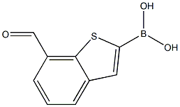 7-forMylbenzo[b]thiophen-2-ylboronic acid Struktur