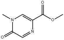 4-Methyl-5-oxo-4,5-dihydro-pyrazine-2-carboxylic acid Methyl ester Struktur