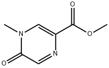 4-Methyl-5-oxo-4,5-dihydro-pyrazine-2-carboxylic acid Methyl ester 化学構造式