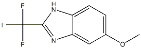 5-Methoxy-2-trifluoroMethyl-1H-benzoiMidazole 化学構造式