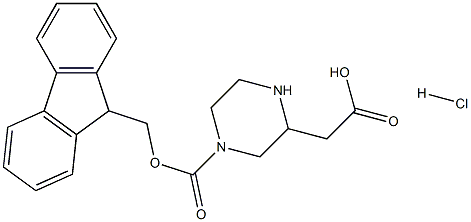 (9H-芴-9-基)甲基3-(2-羟乙基)哌嗪-1-羧酸盐酸盐 结构式