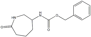 benzyl (7-oxoazepan-3-yl)carbaMate 化学構造式