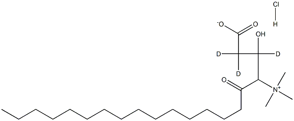 Hexadecanoyl-L-carnitine-d3 HCl 化学構造式