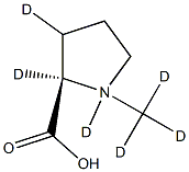 N-Methyl-d3-D-proline-d3 化学構造式
