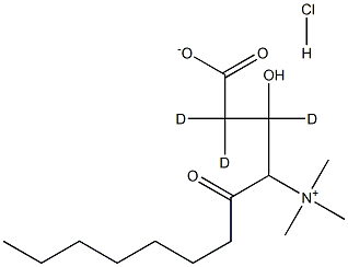 Octanoyl-L-carnitine-d3 HCl,,结构式