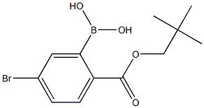 5-BROMO-2-(NEOPENTYLOXYCARBONYL)PHENYLBORONIC ACID Structure