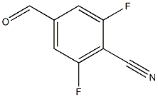 3,5-二氟-4-腈基苯甲醛, , 结构式