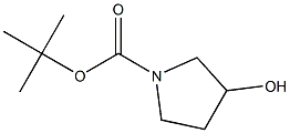 1-BOC-3-羟基吡咯烷,,结构式